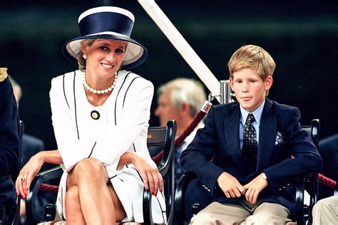 young prince harry and diana