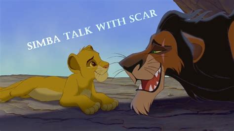 young simba talks to scar