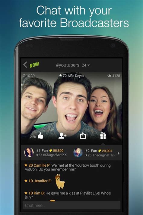 YouNow Broadcast, Watch, Chat APK Free Social Android App download