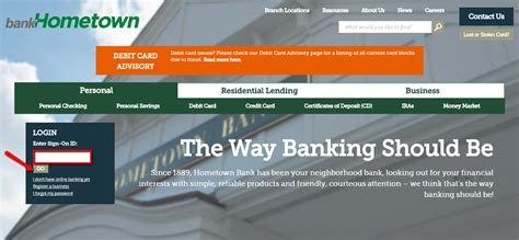 your hometown bank online