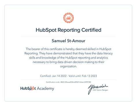 Your Hubspot Reporting Certification Practicum