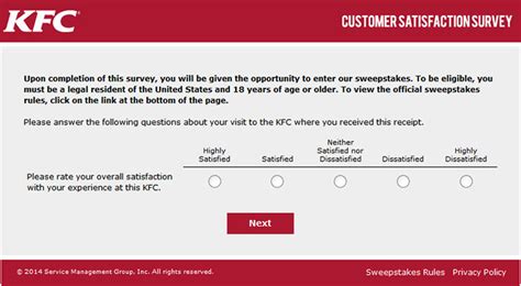 your kfc uk customer survey