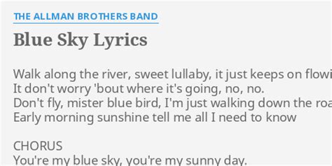 your my blue sky allman brothers lyrics