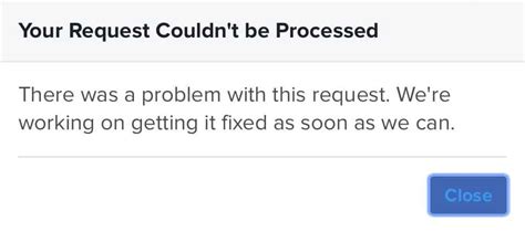 Viral Your Request Could Not Be Processed Updated