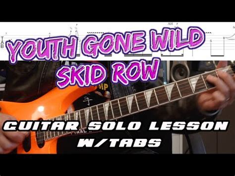 youth gone wild guitar lesson