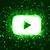 youtube logo neon green
