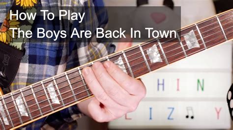 youtube boys are back in town guitar