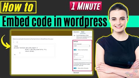 youtube embed code wordpress
