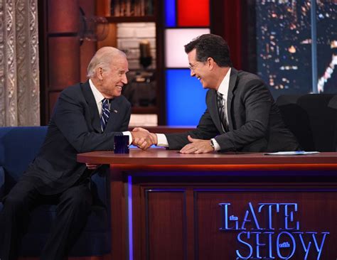 youtube late show with stephen colbert biden