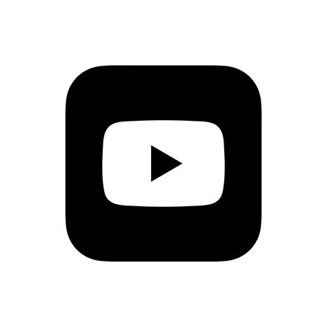 youtube logo png transparent background black