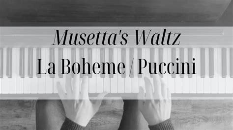 youtube musetta's waltz la boheme piano