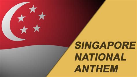 youtube national anthem singapore