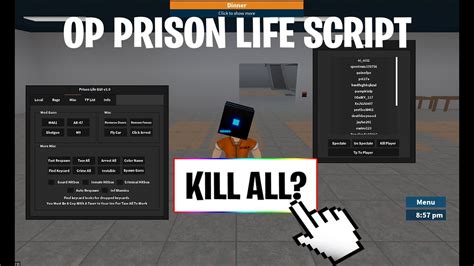 youtube prison life script