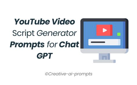 youtube script generator prompt