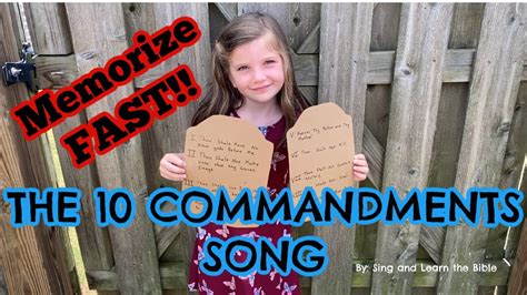 youtube ten commandments song