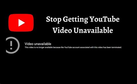 youtube this video is unavailable