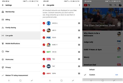 youtube tv live guide