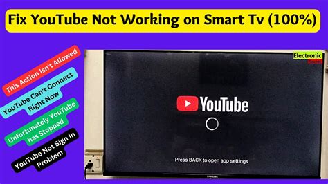 youtube tv not working on tv