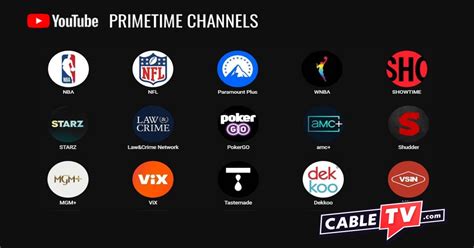 youtube tv primetime channels