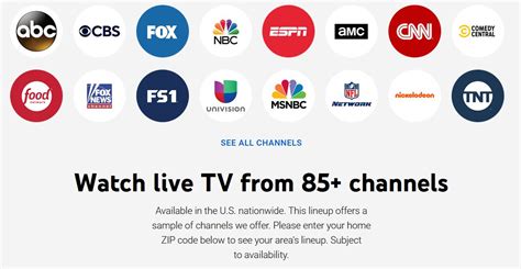 youtube tv television channels