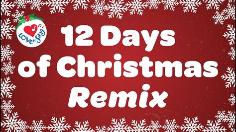 youtube twelve days of christmas song