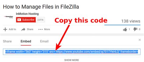 youtube video embed code