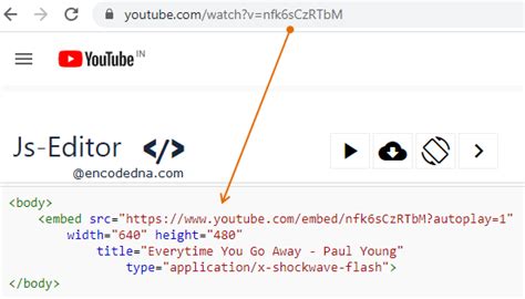 youtube video embed code html