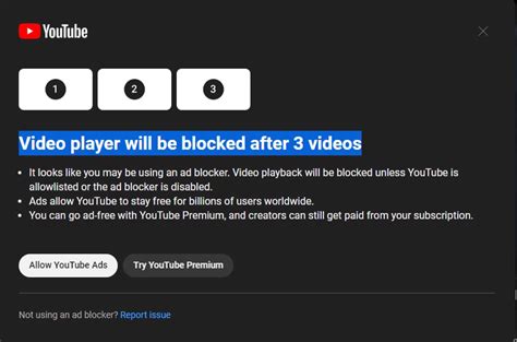 youtube video player block