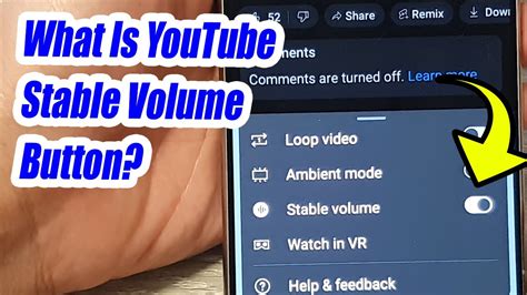 Youtube Volume Settings