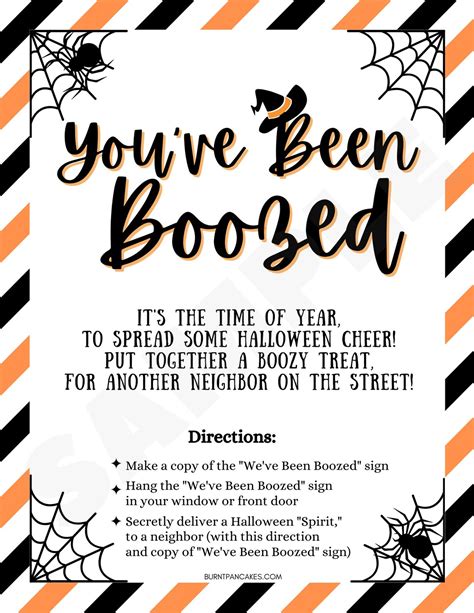 We've Been Booed Free Printable Paper Trail Design