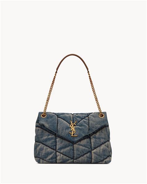 ysl denim bag