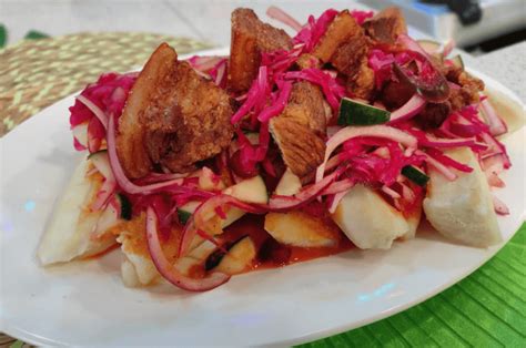 yuca con chicharron recipe