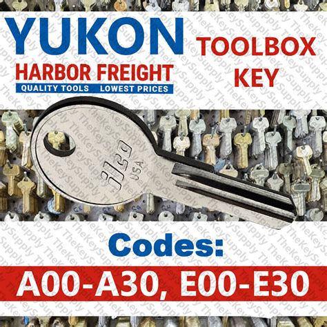 Yukon Tool Box Key Replacement E00