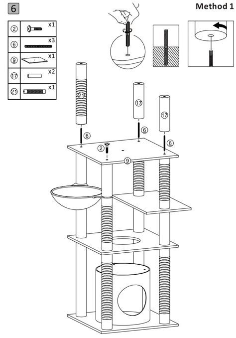 Yunwei Cat Tree Instructions