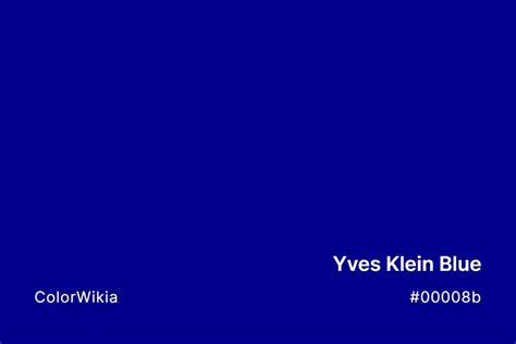 Yves Klein Blue Hex Color Code