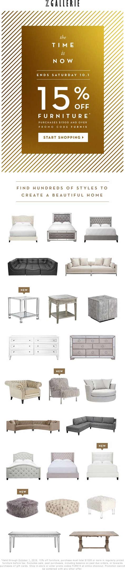 Z Gallerie Shipping Promo Code