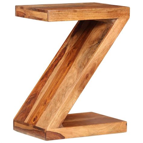 Z Shaped Side Table Oak