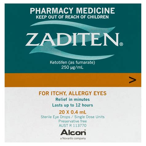 Zaditen Eye Drops Single Use