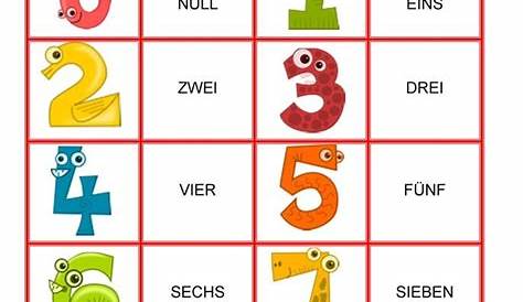 Zahlen von 1-20 - Memory Spiel | Zahlen lernen vorschule, Deutsch