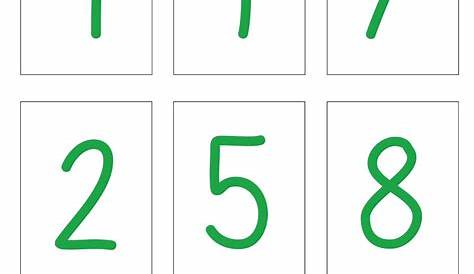 Zahlenkarten Bis 20 Zum Ausdrucken / Montessori Zahlenkarten 3er Set