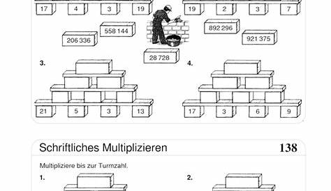 Zahlenmauern/Rechenmauern - Summe bis 100 - Mathe Klasse 2