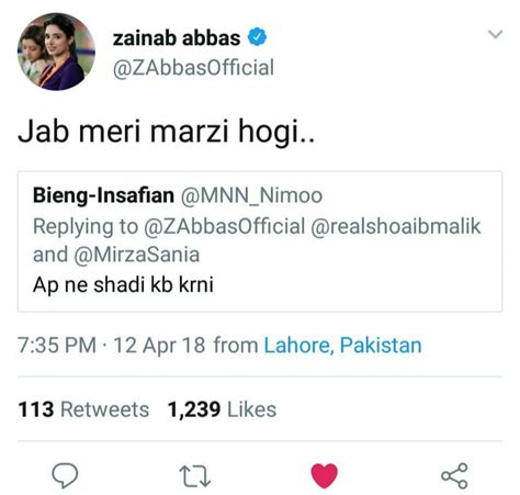 zainab abbas old tweet