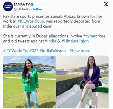 zainab abbas tweet india