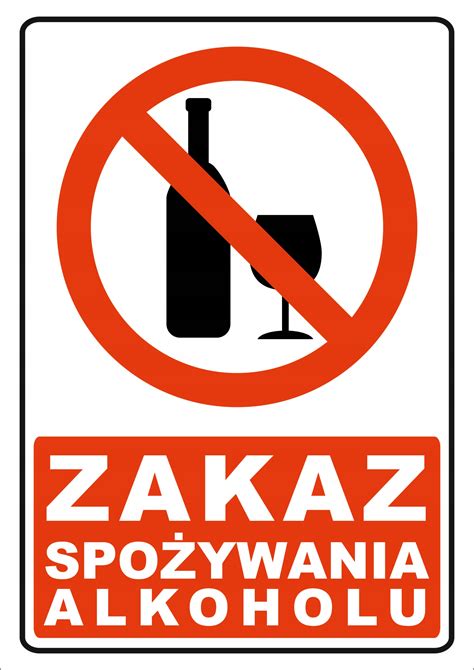 zakaz spożywania alkoholu tabliczka