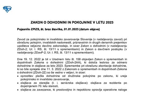 zakon o dohodnini 2023