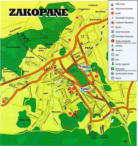 zakopane mapa