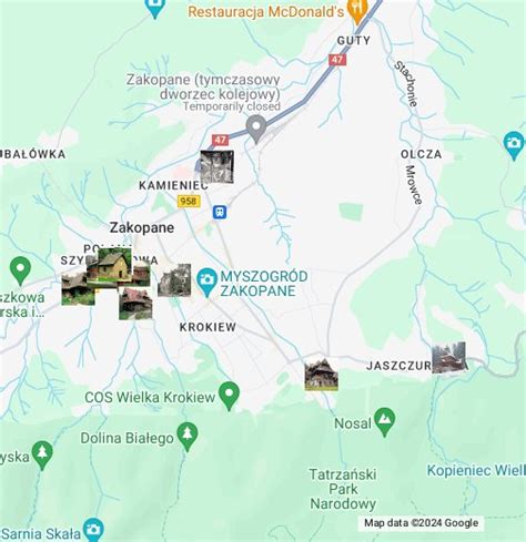 zakopane mapa google maps