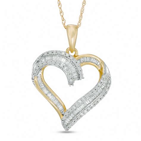 zales heart necklace