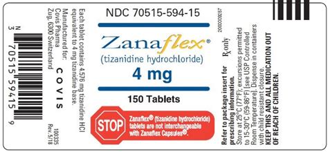 Zanaflex 4 mg: Effective Muscle Spasm Relief Solution