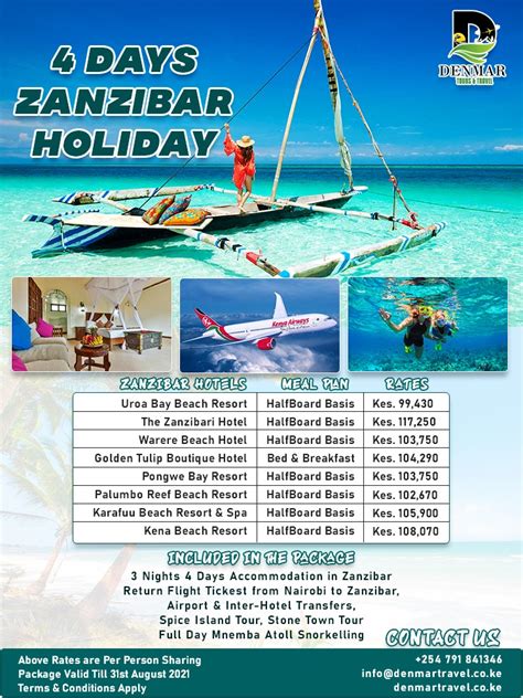 zanzibar holiday packages flights included